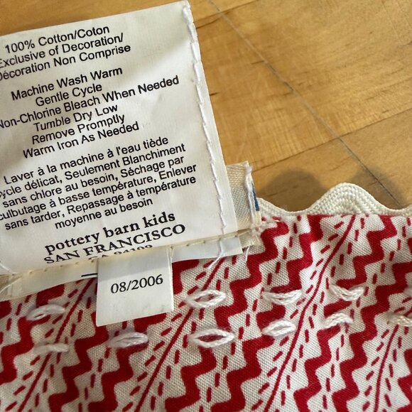 2006 Pottery Barn Kids Valentine Love Heart Placemats Embroidered Set of 4 - Picture 5 of 10